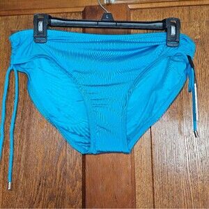 NWT Calvin Klein Women's XL Vibrant Turquois Tie Blue Bikini Bottom